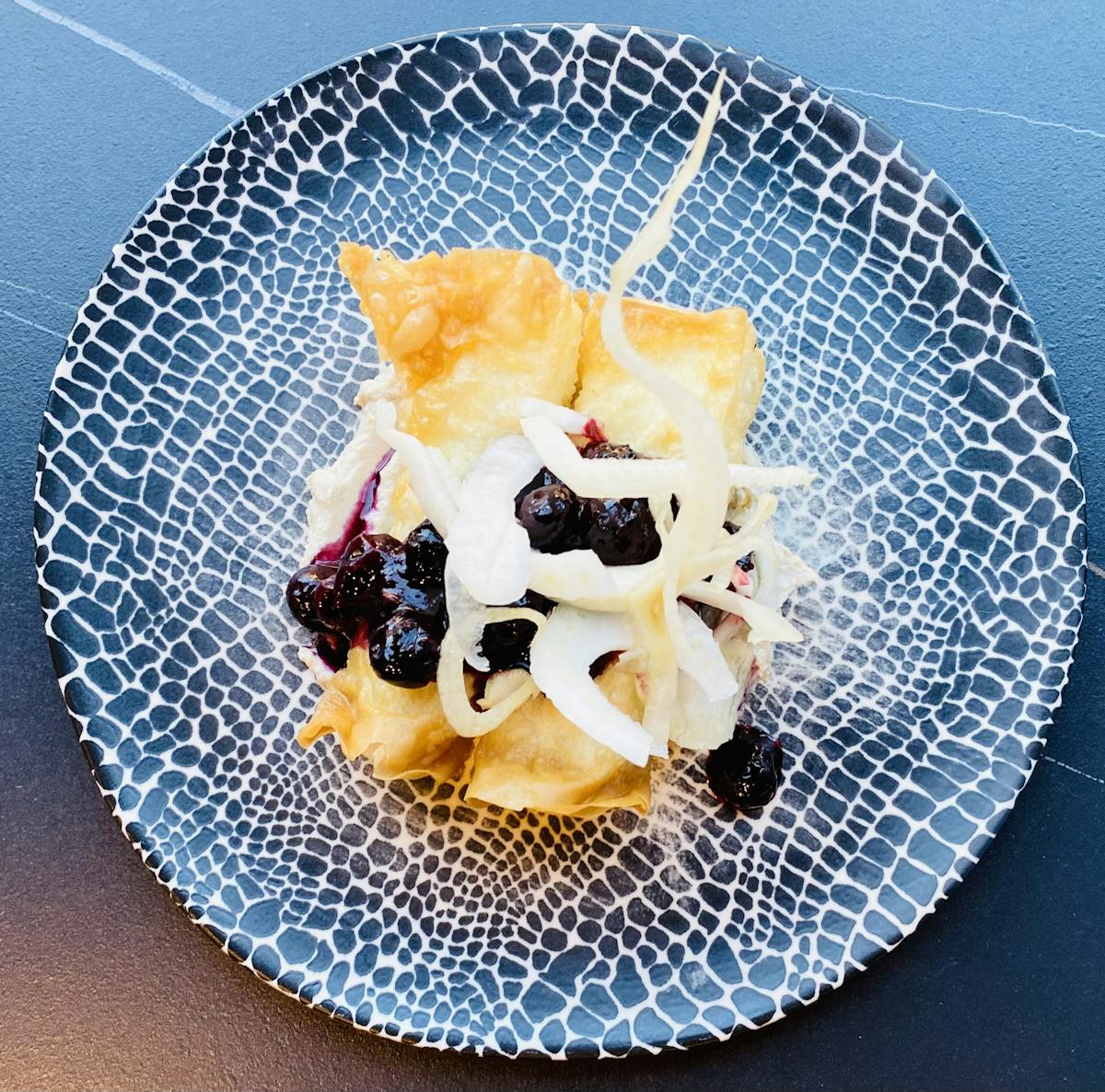 a piece of cake on a plate