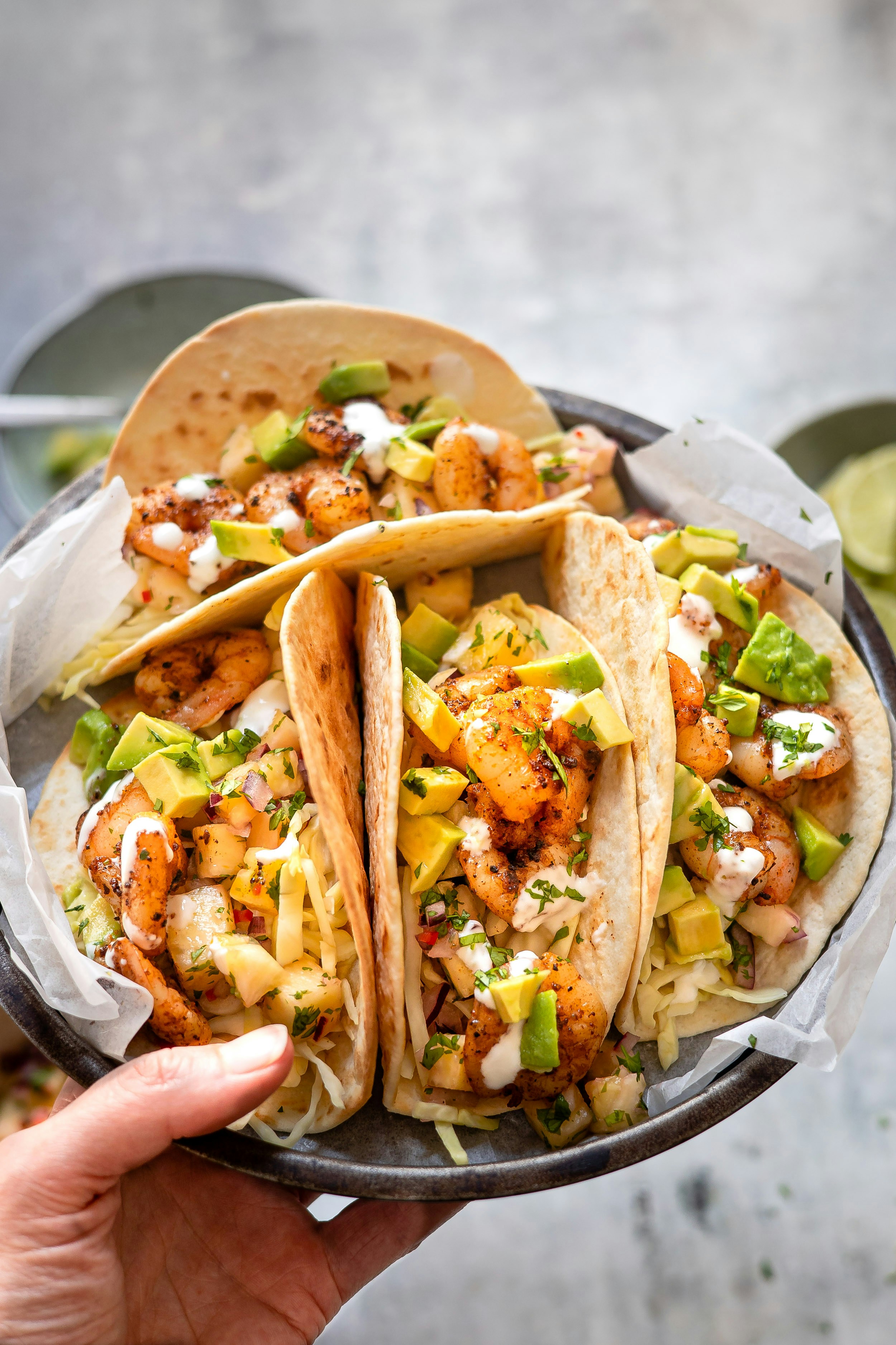 a close up of food