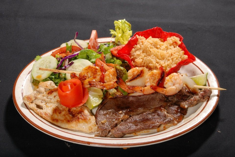 a plate of food on a table
