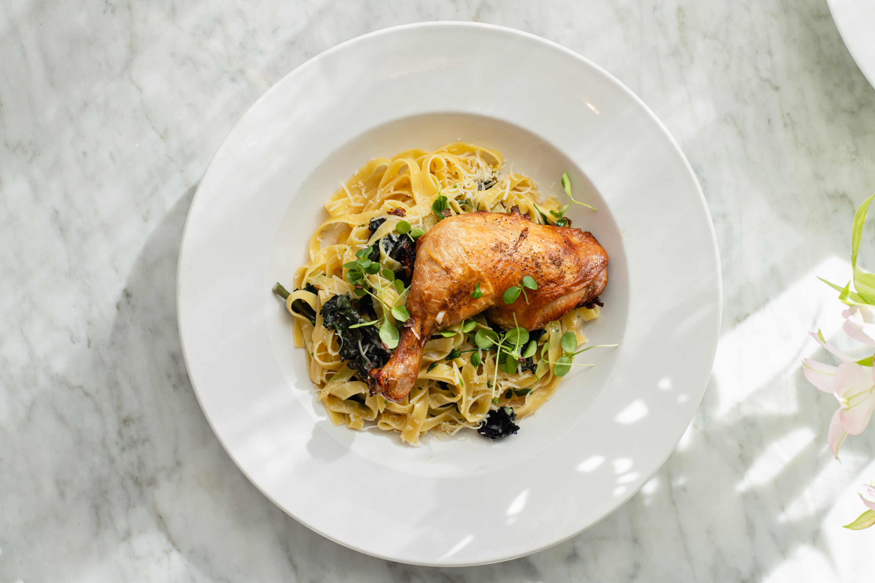 a bowl of food on a plate