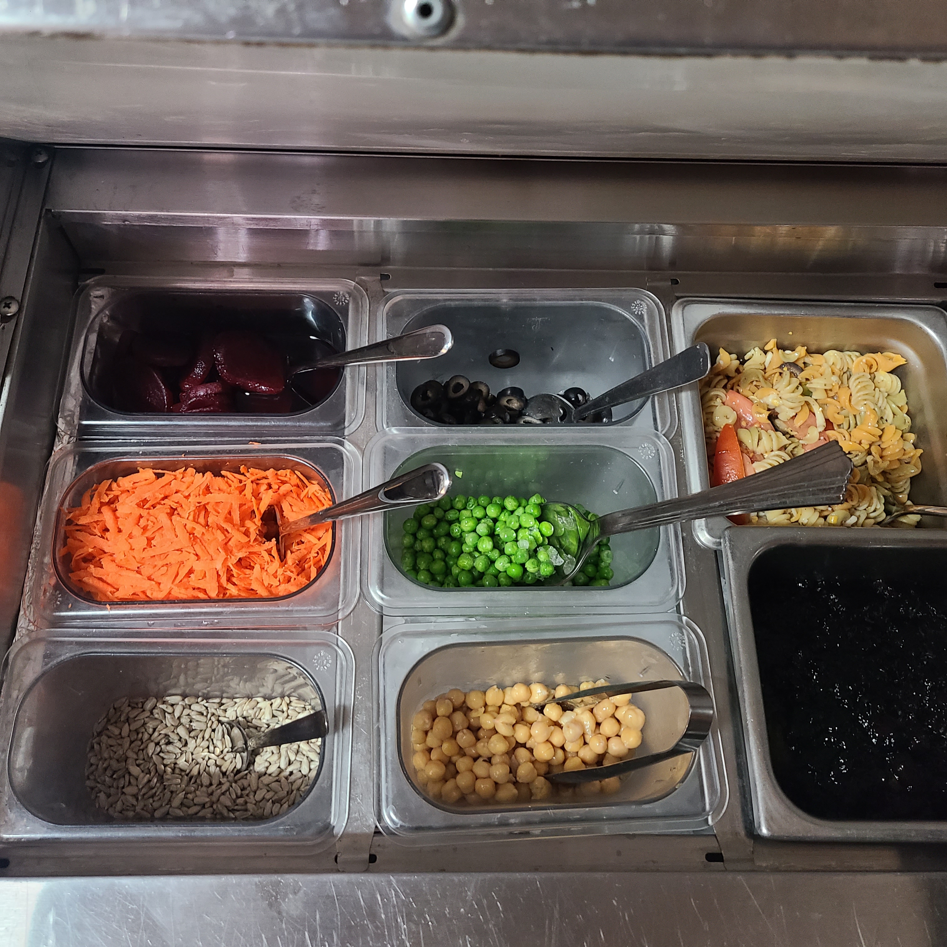 a tray of food