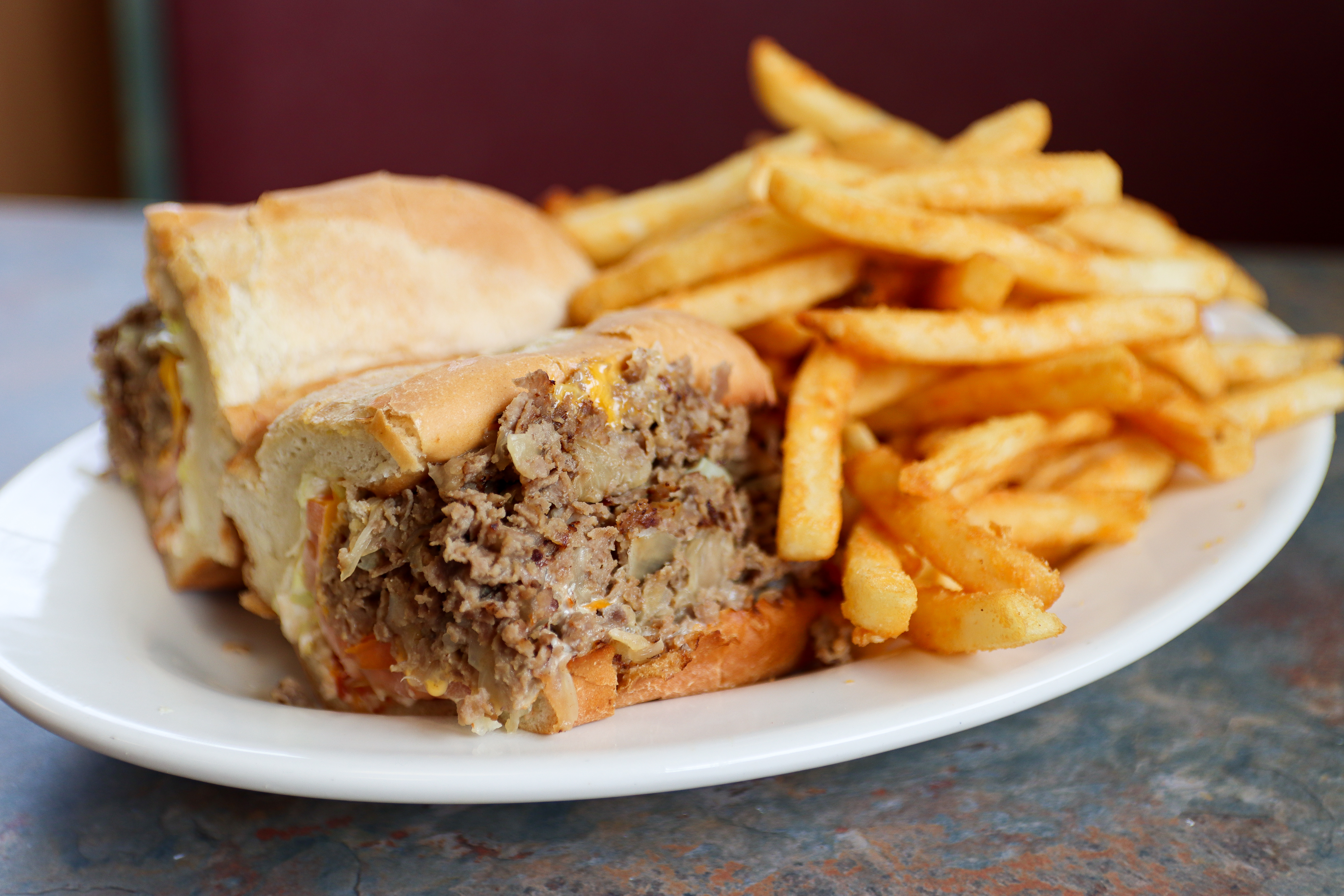 a close up of a plate of food