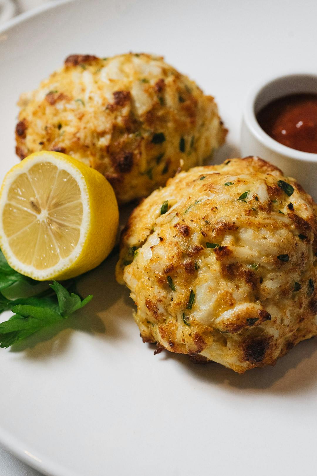 a close up of food on a plate