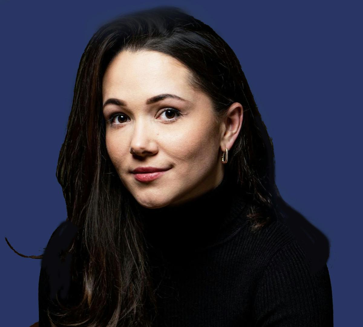 a woman with dark hair