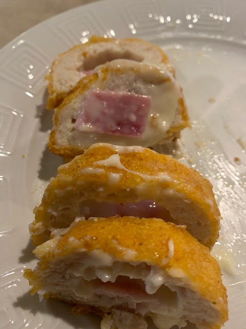a piece of food on a plate