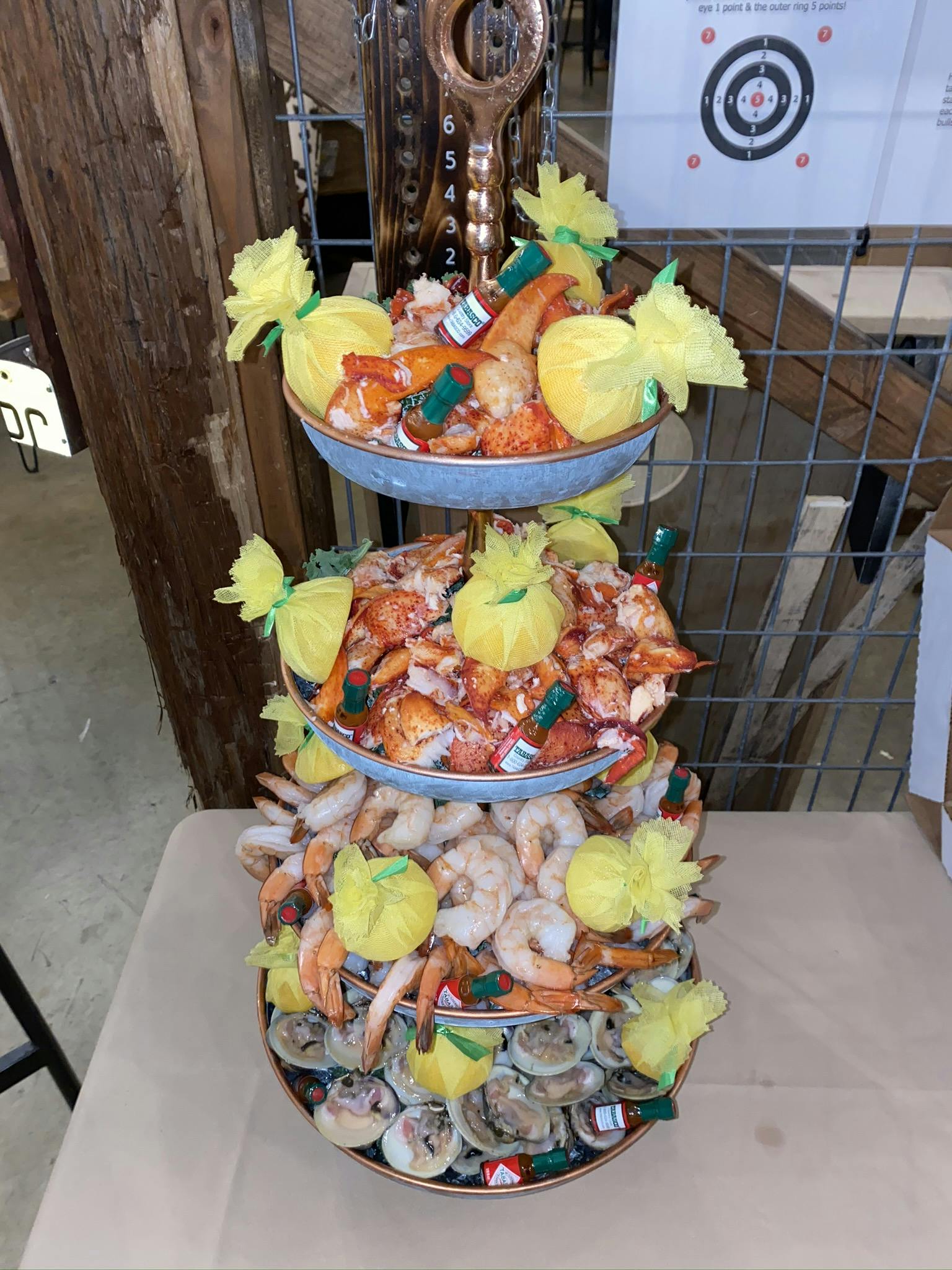food on a table