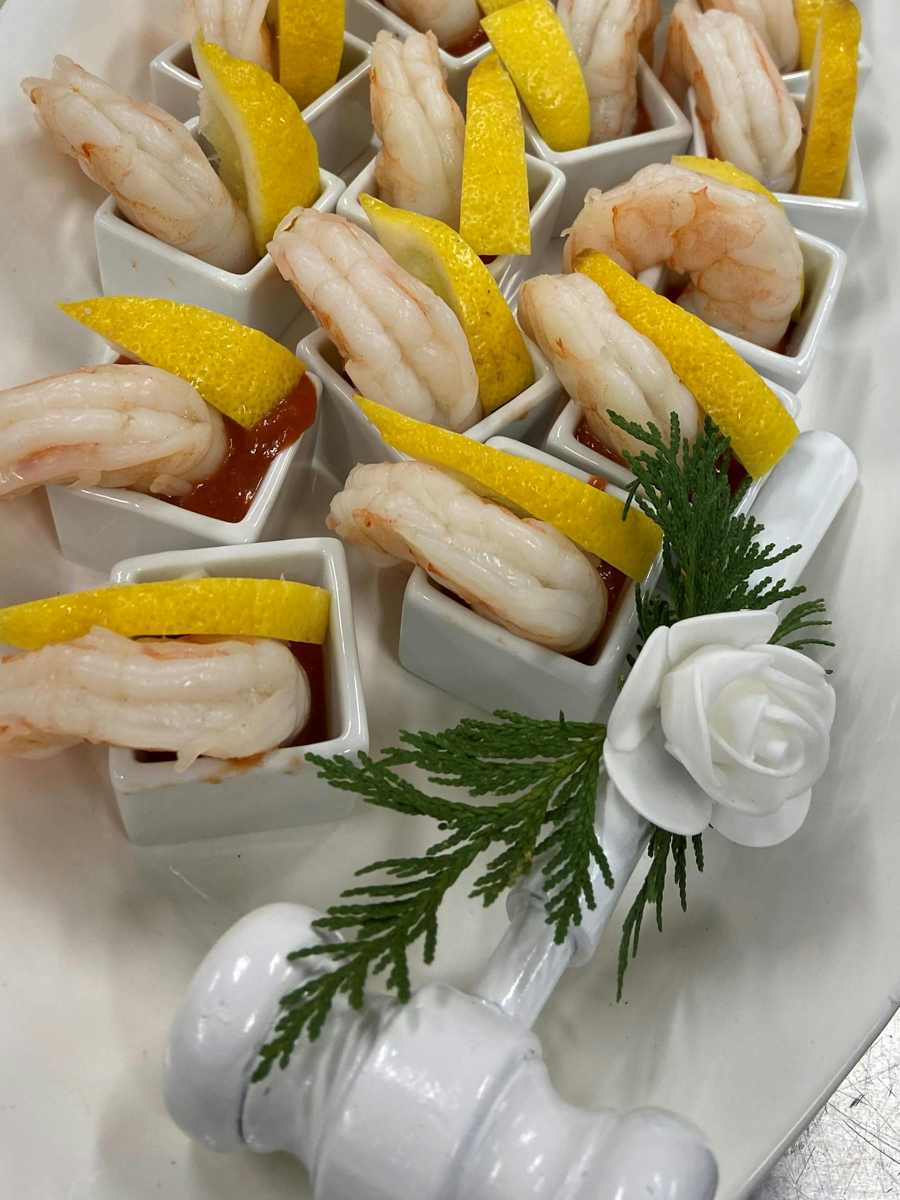 a plate of food on a table