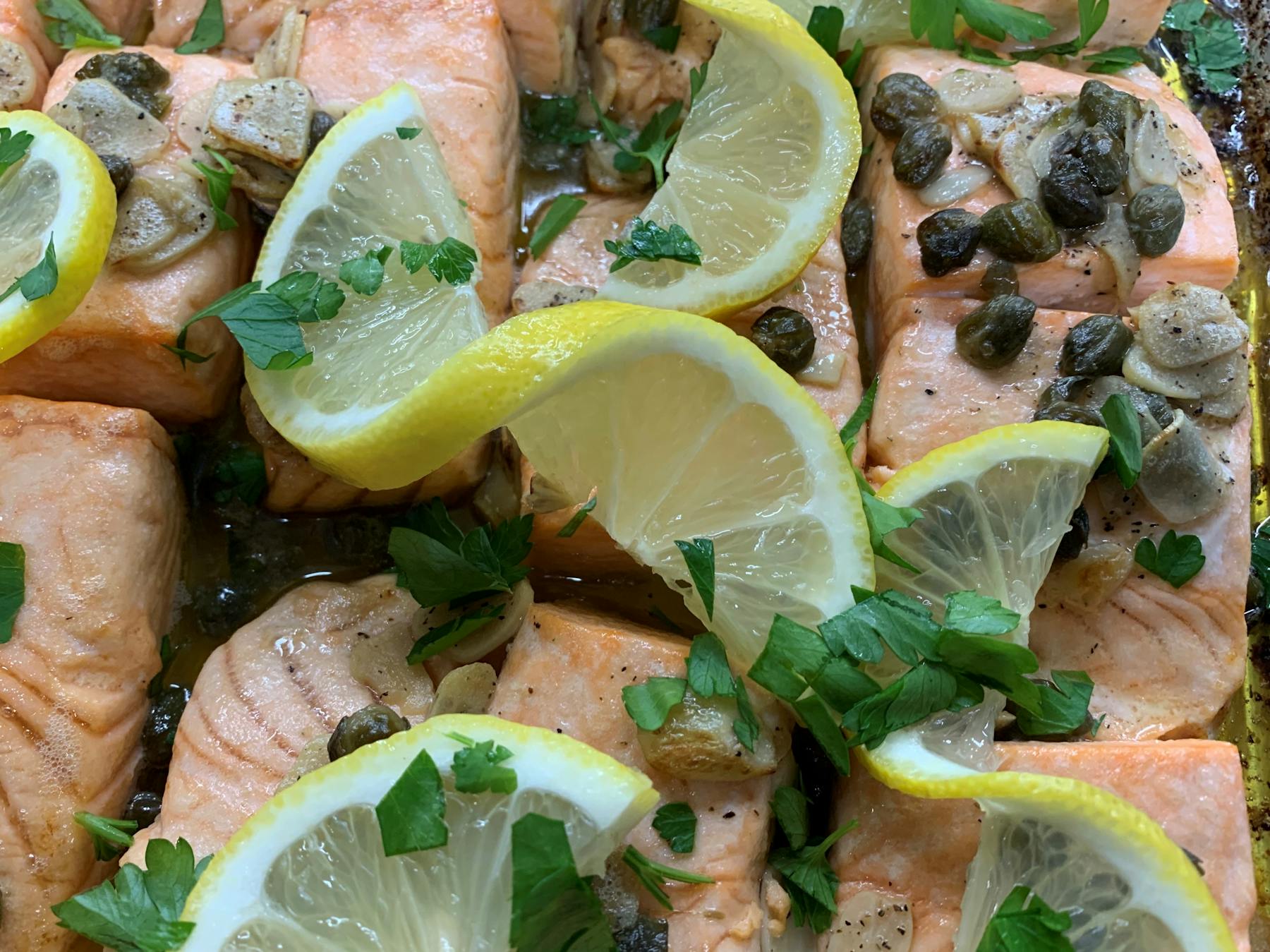 a close up of food