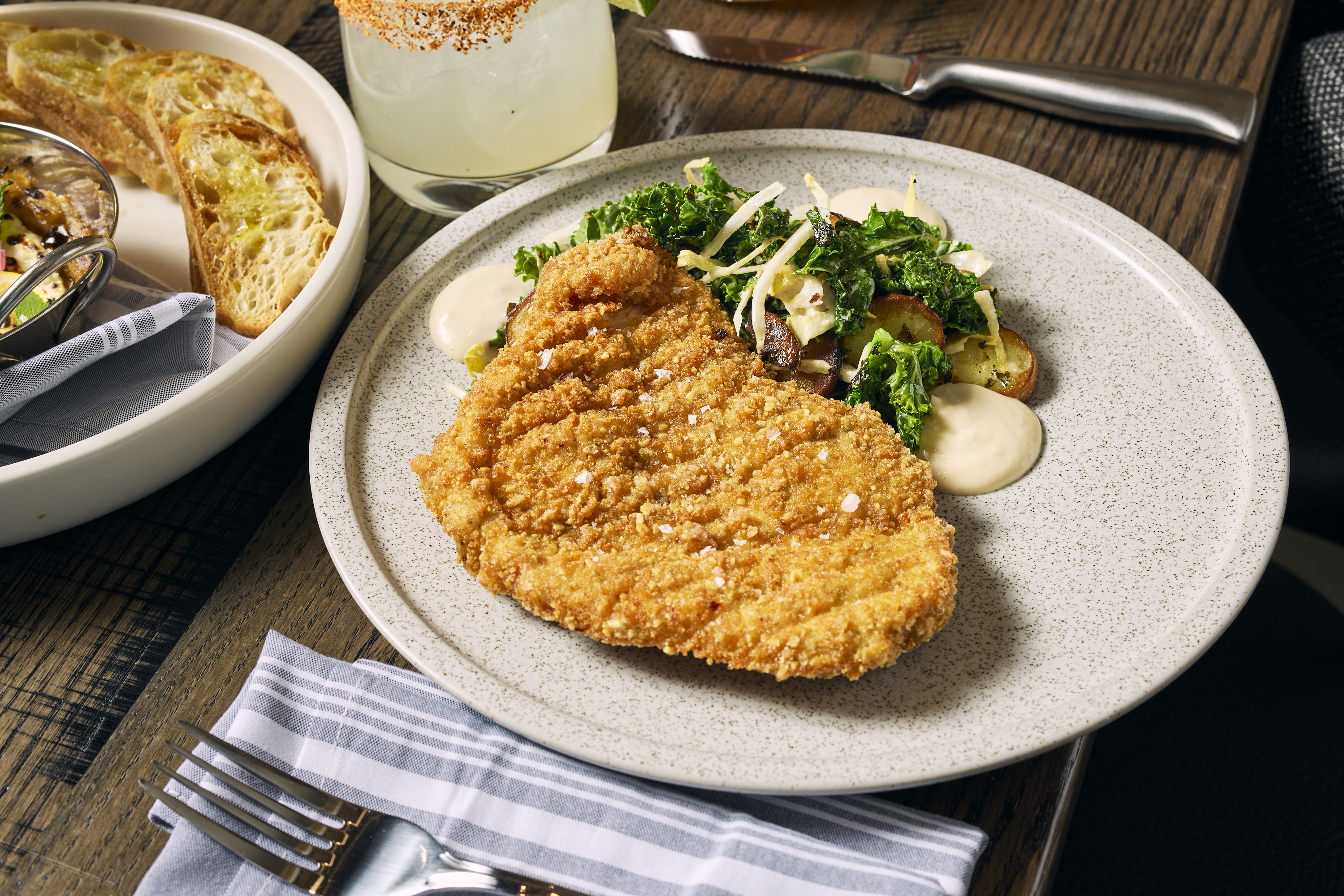 a plate of food on a table