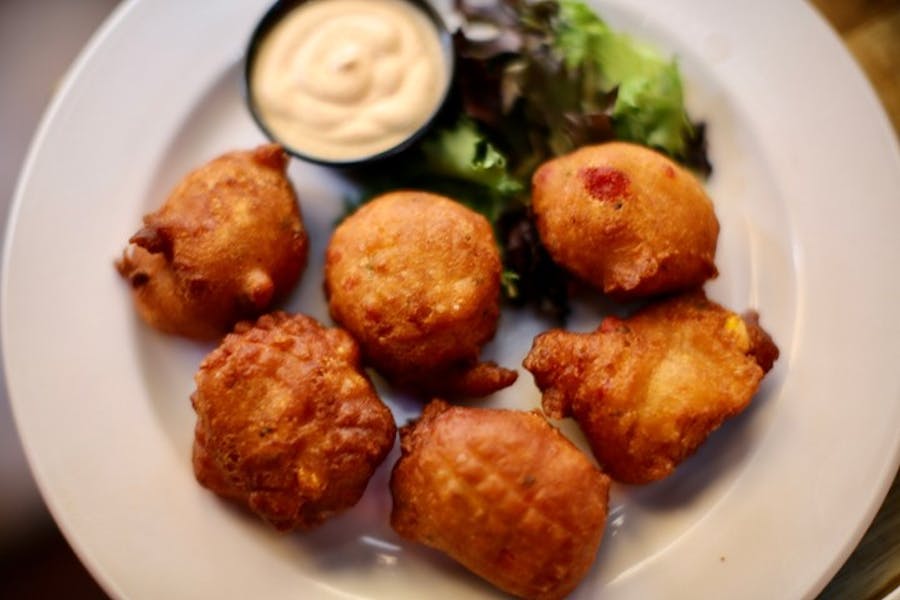 Hush Puppies Moonshine Alley American Restaurant in Providence, RI