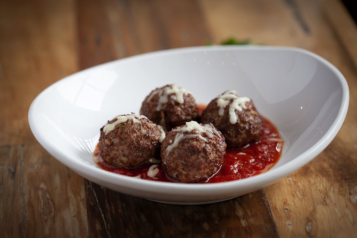 meatballs on a white 