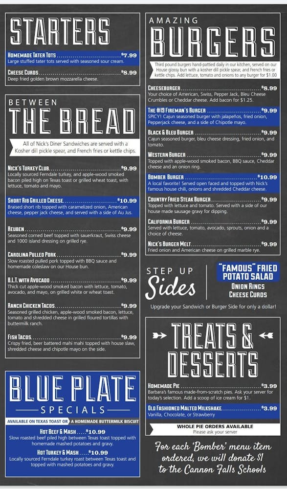 Menus Nick s Downtown Diner menus-nick-s-downtown-diner