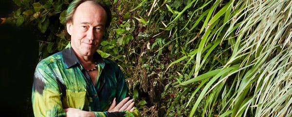 Patrick Blanc in a green shirt