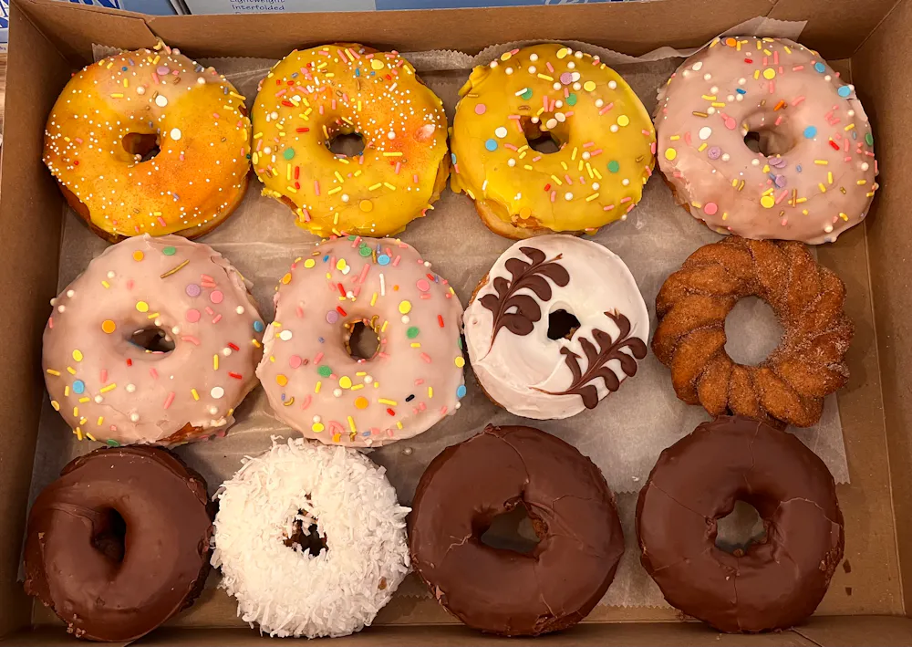 a box of donuts