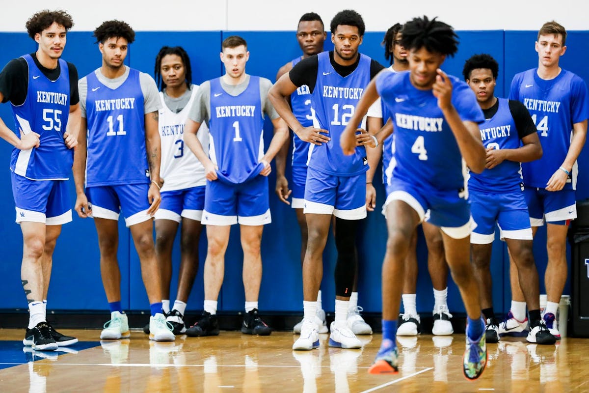 Kentucky Wildcats Basketball. Photo credit: UK Athletics & Courier Journal