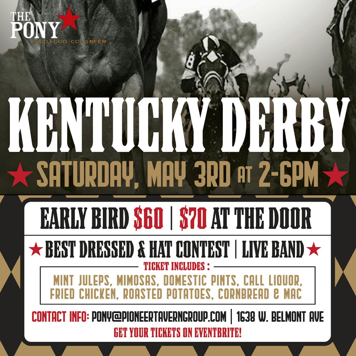 kentucky derby party at the pony inn