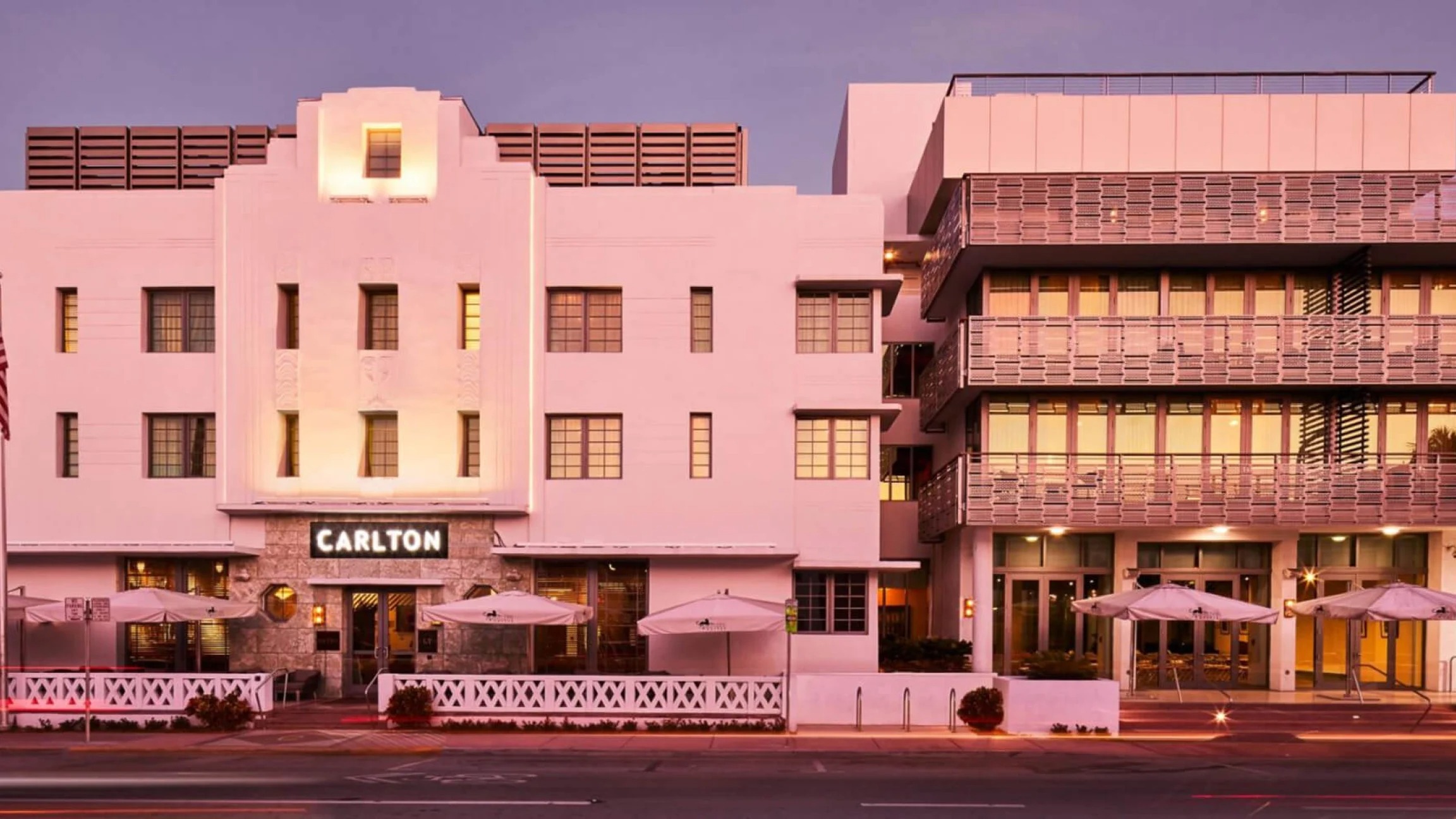 a tall building in a city