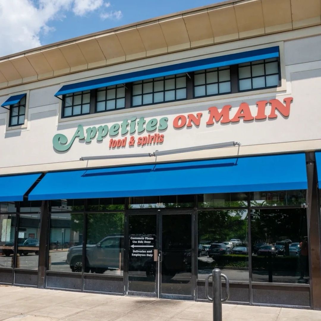 a store front at day