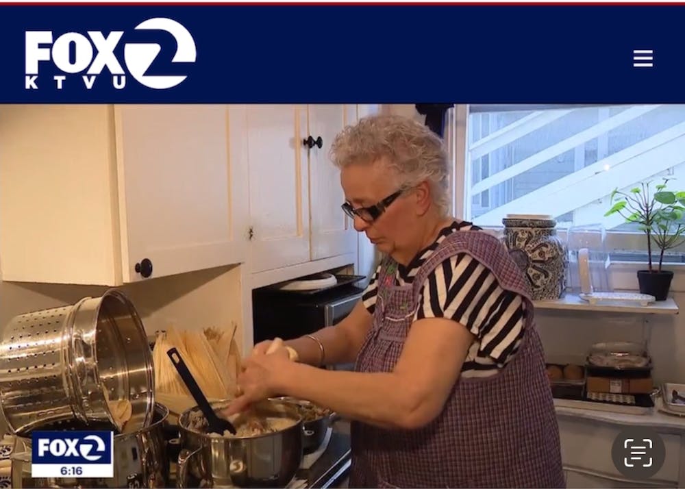 a person preparing food in a kitchen