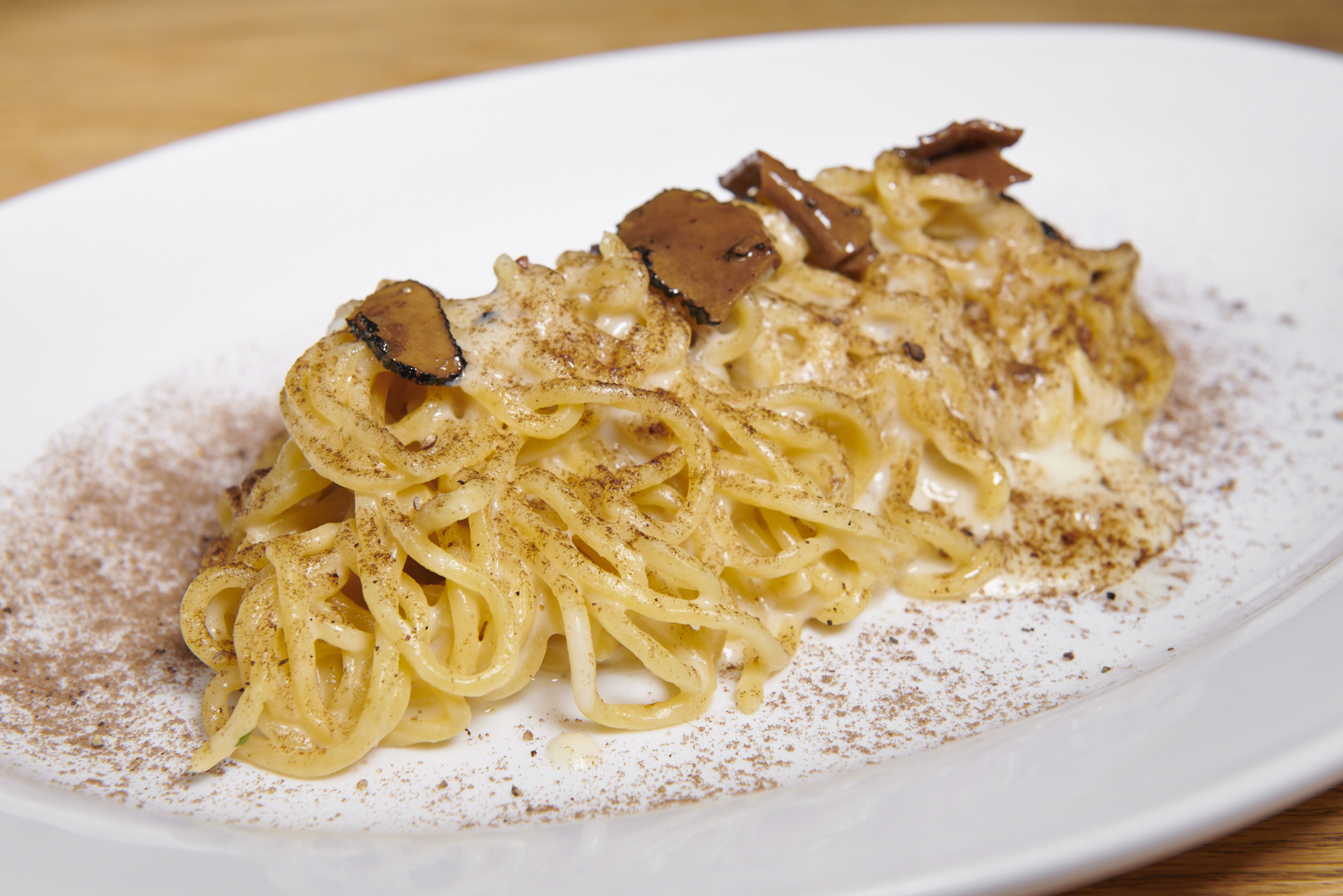 a plate of food on a table