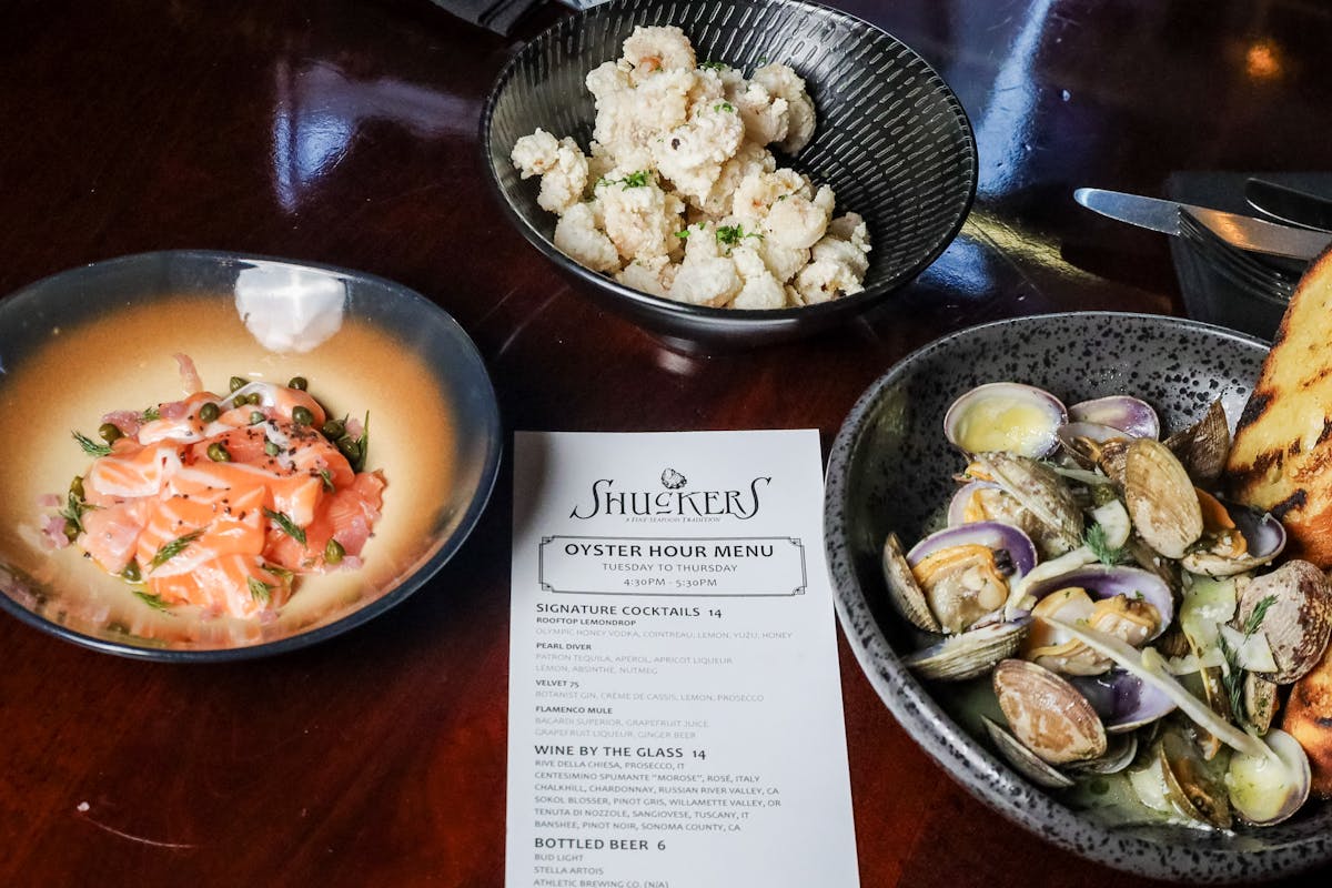 a plate of food on a table