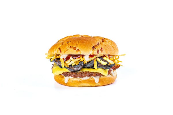 a sandwich sitting on top of a table