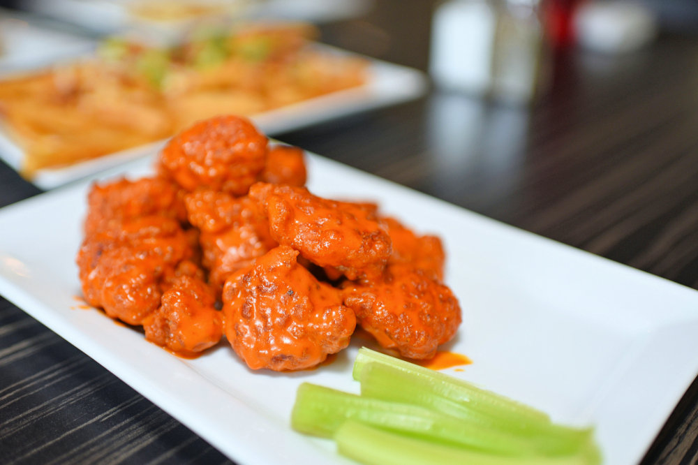 a close up of food on a plate