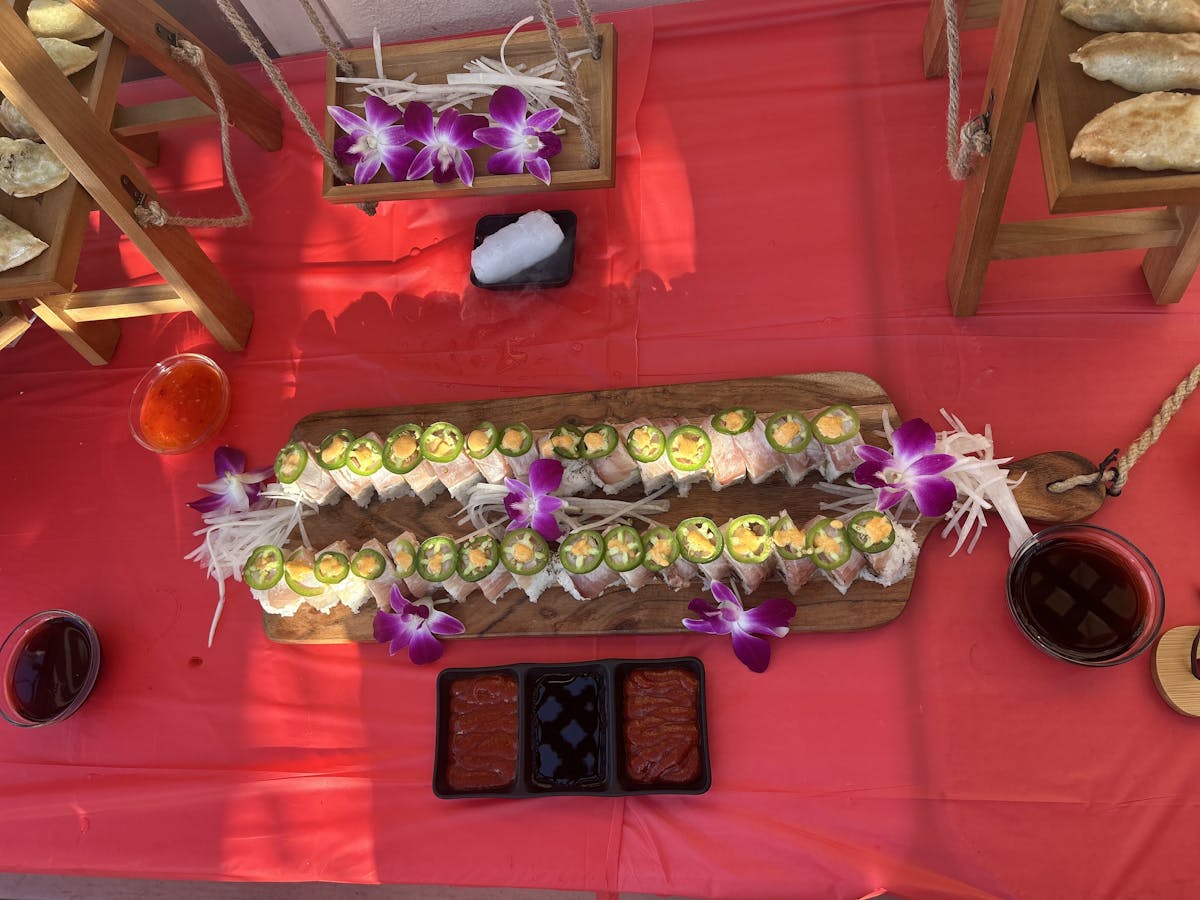 food on a table