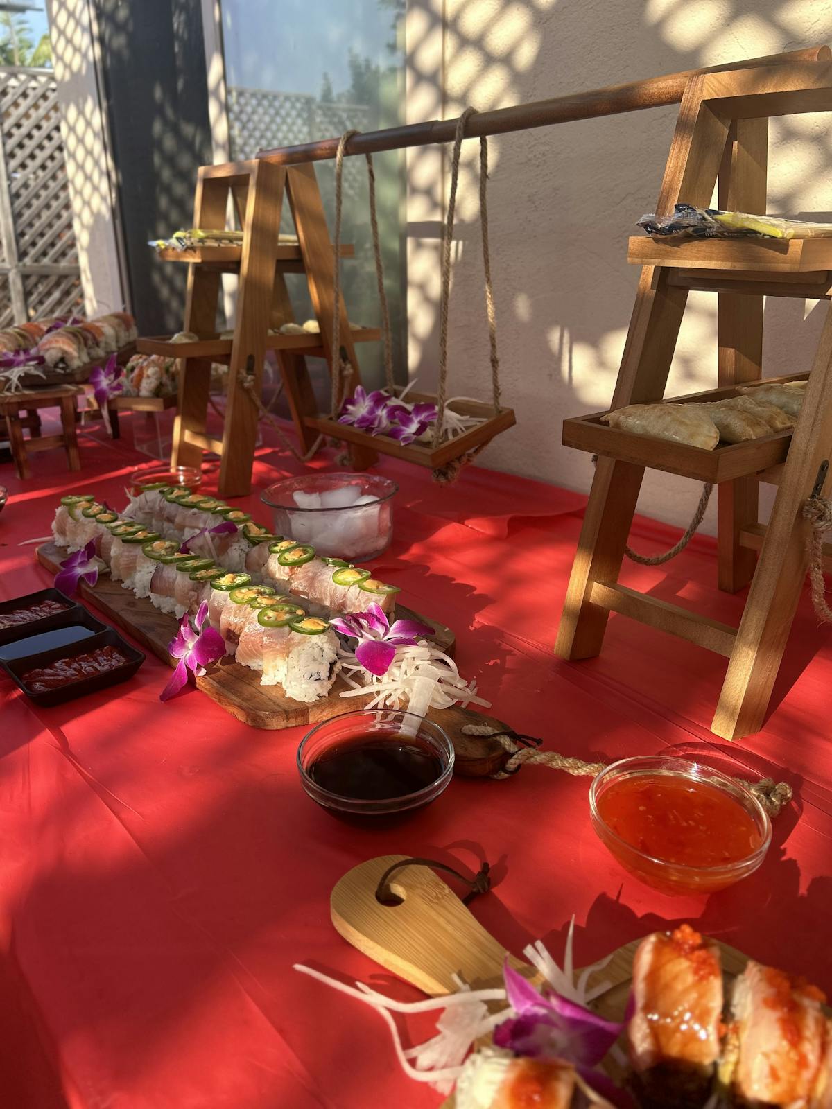 a dining table