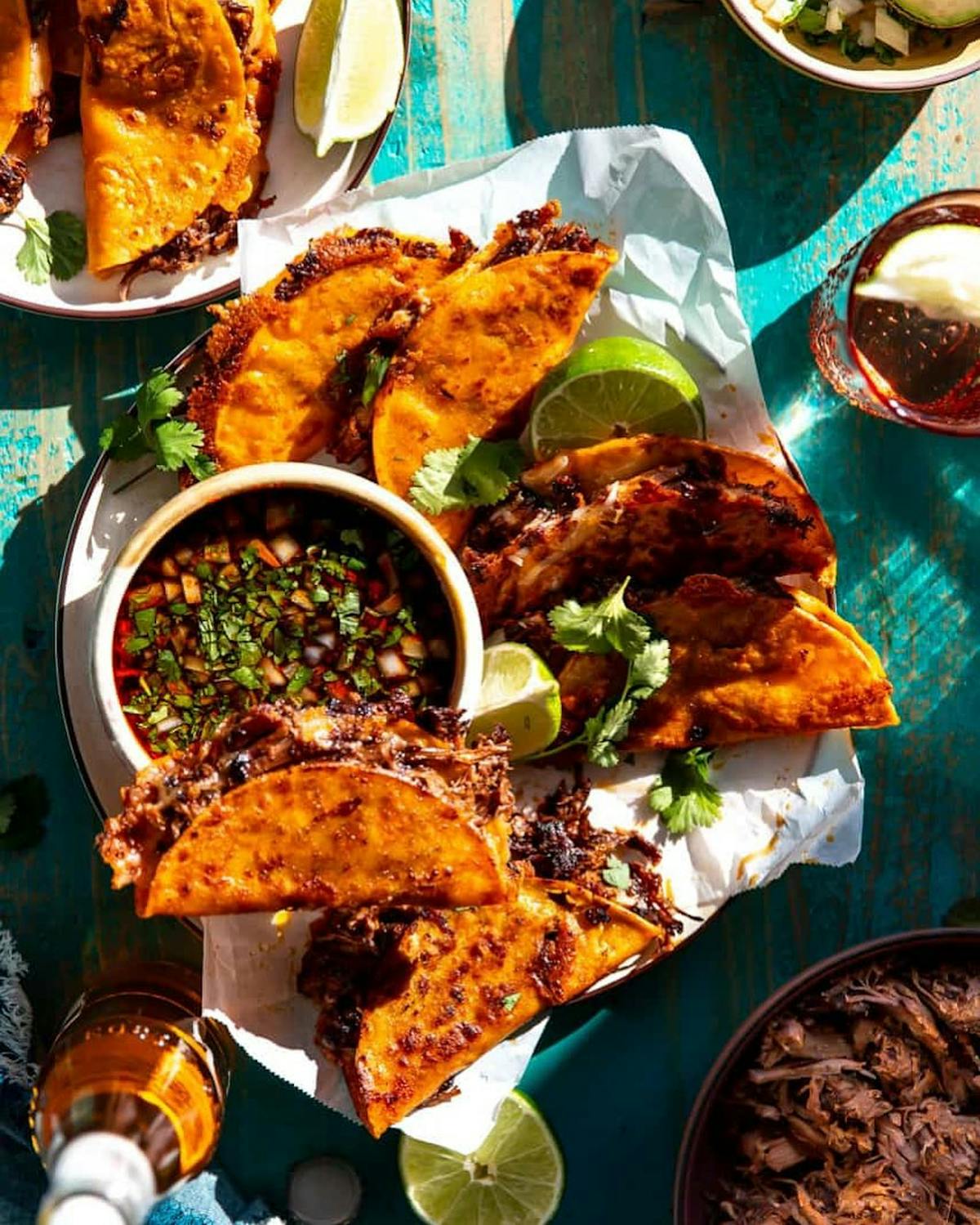 a plate of food on a table