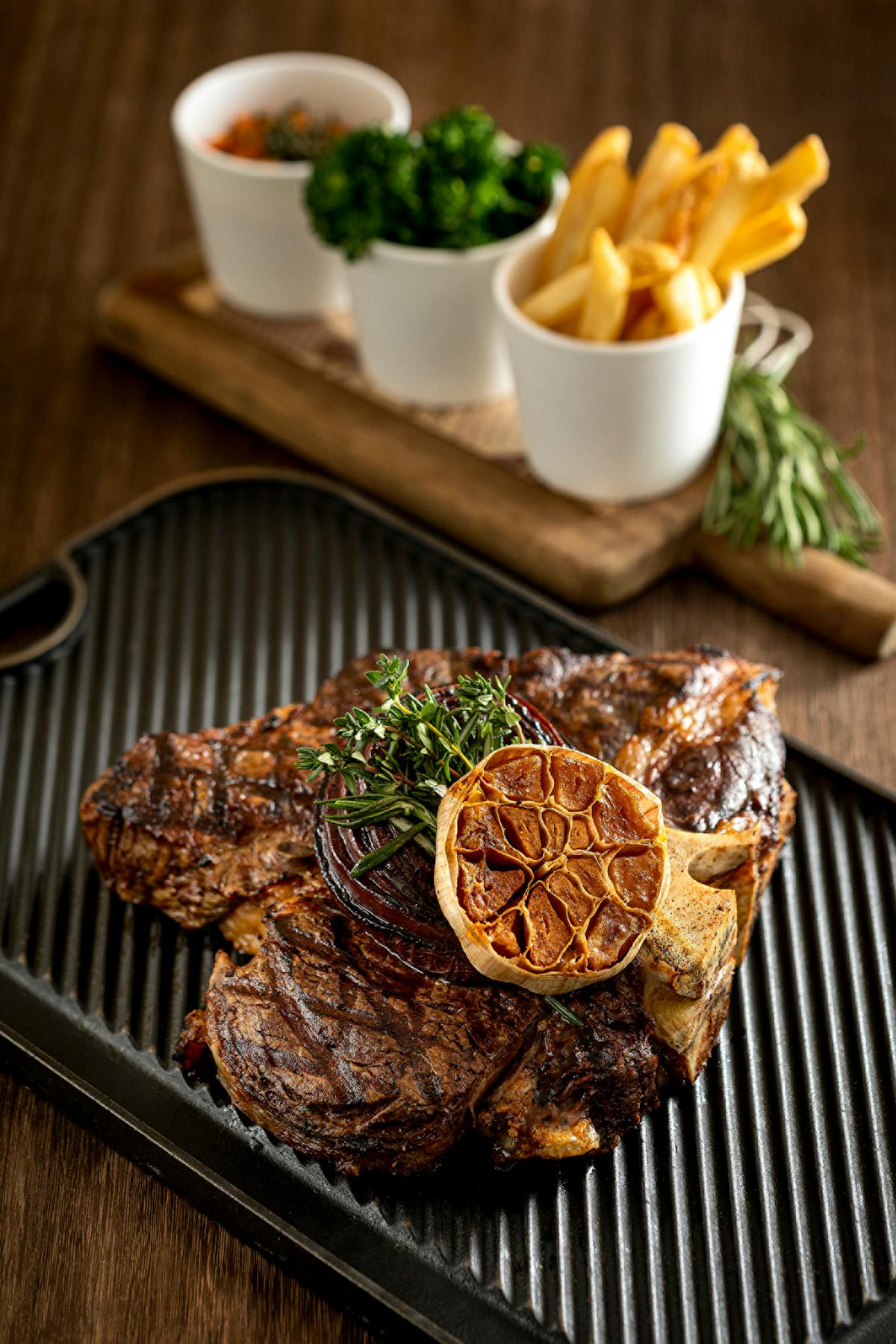 a close up of food on a table