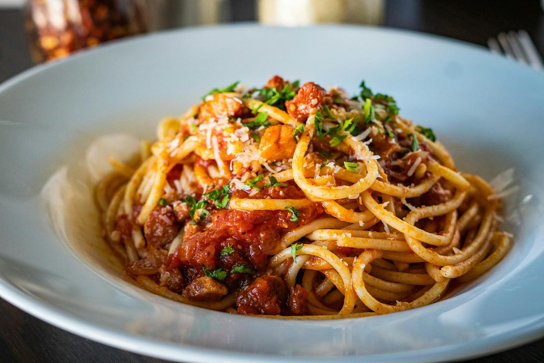 a bowl of pasta
