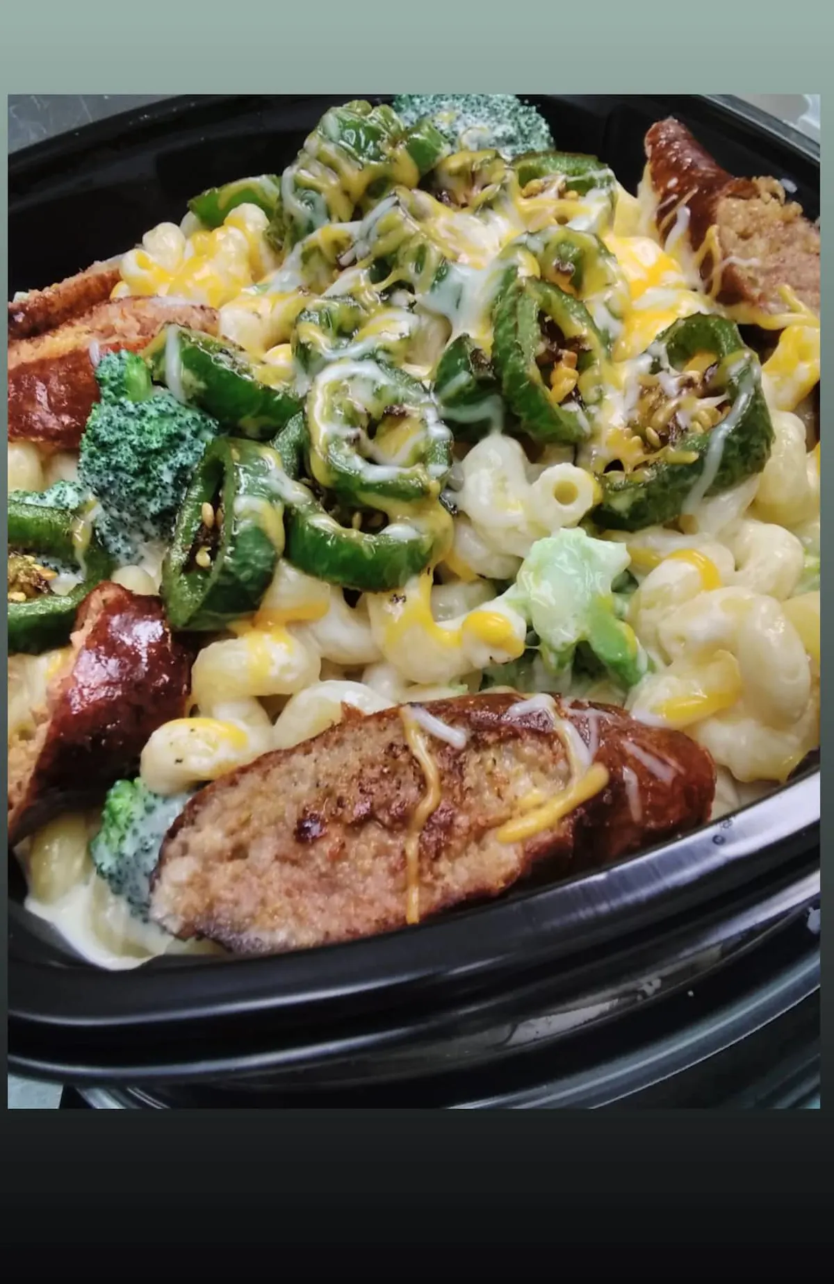 a plate of food with broccoli