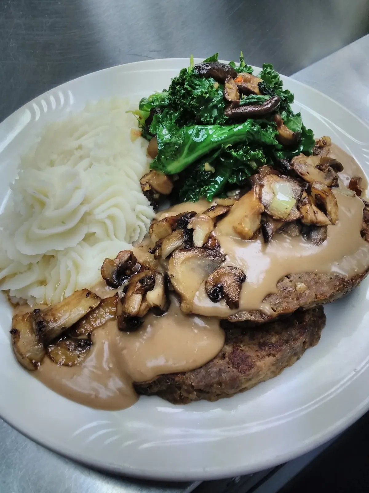 a plate of food with broccoli