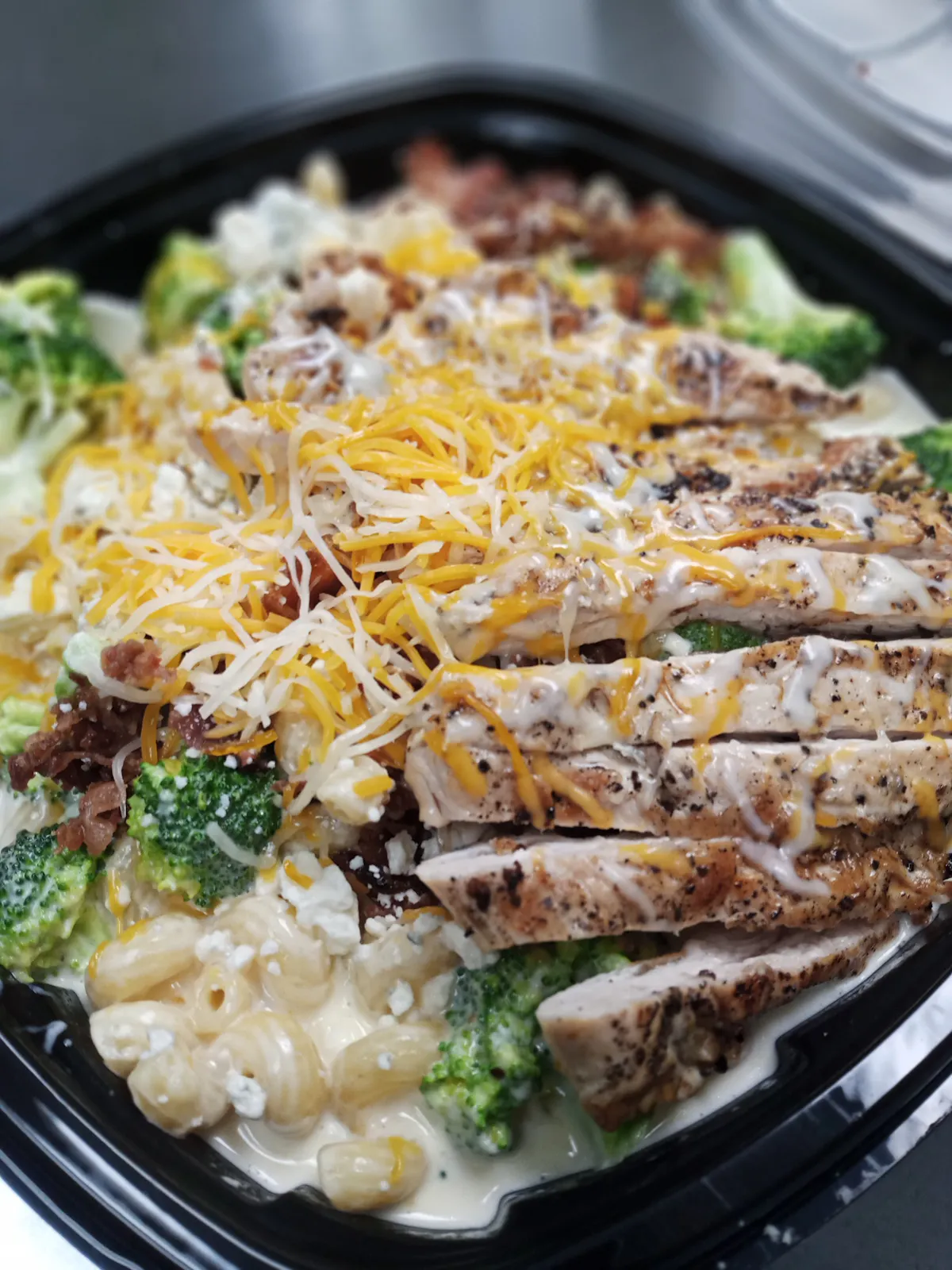 a plate of food with broccoli