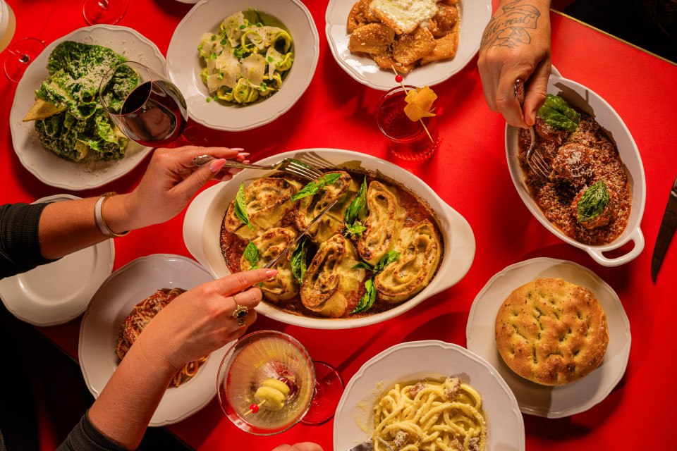a bunch of food on a plate