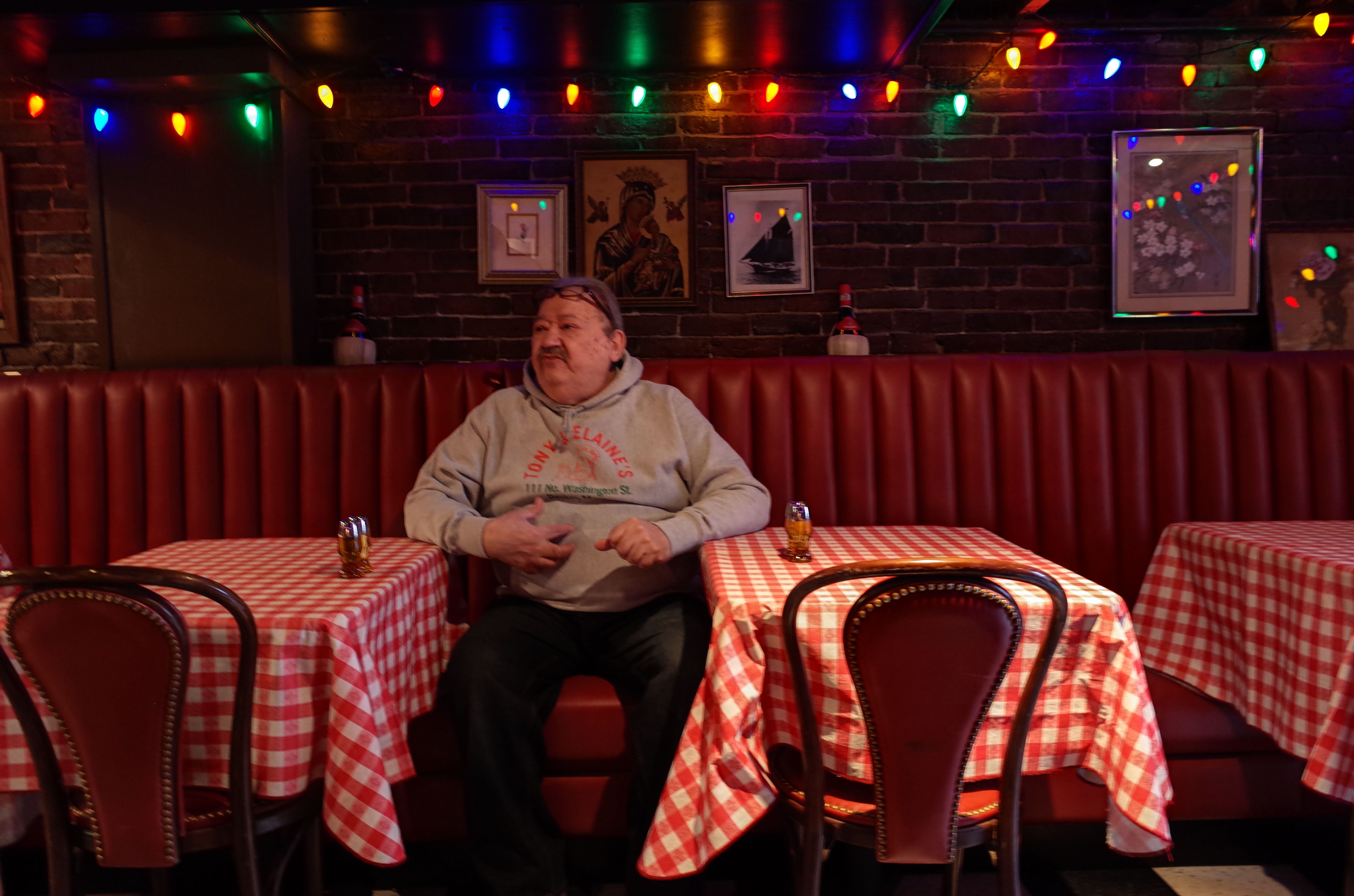 a person sitting on a chair