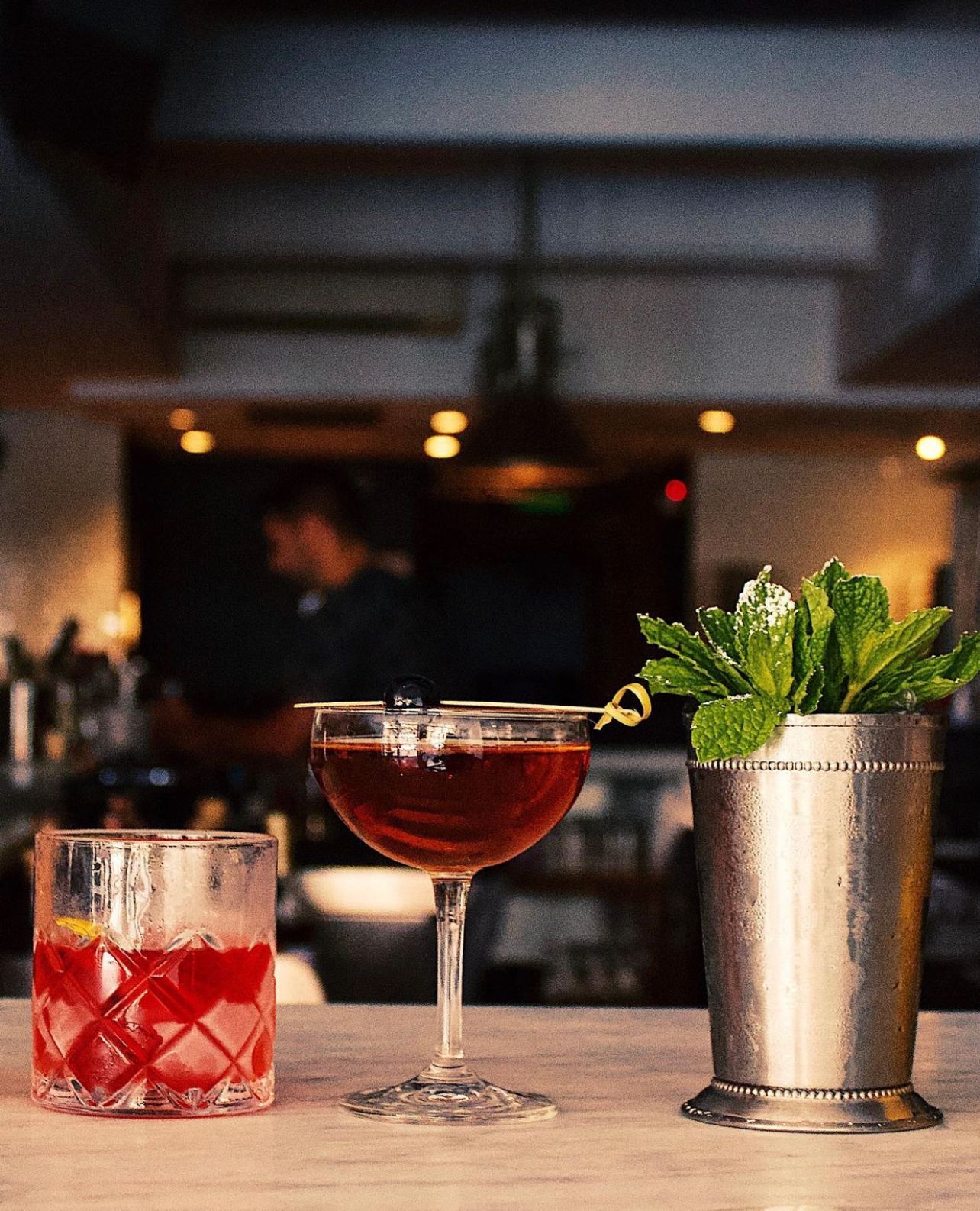 a glass of wine on a table