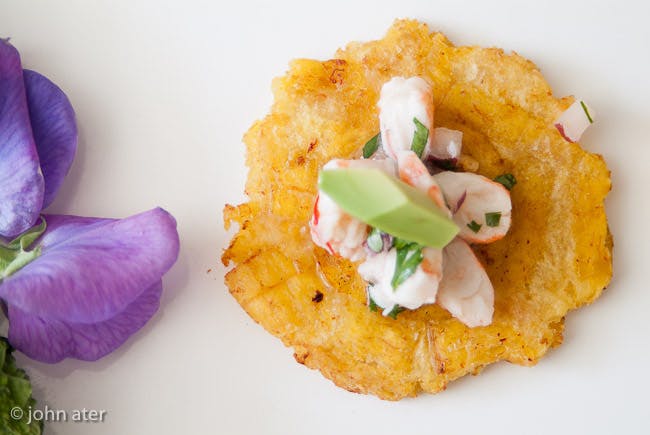 a piece of food on a plate