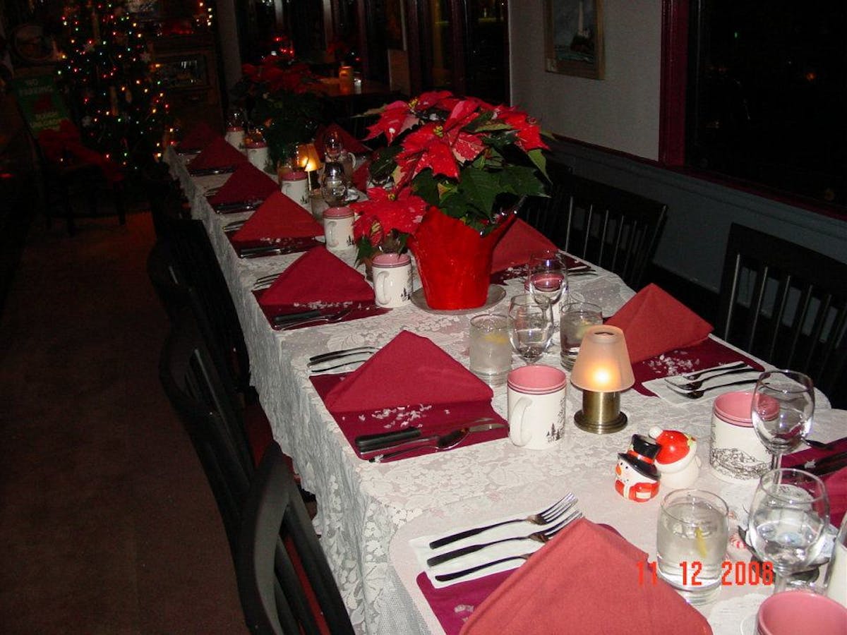a dining room table