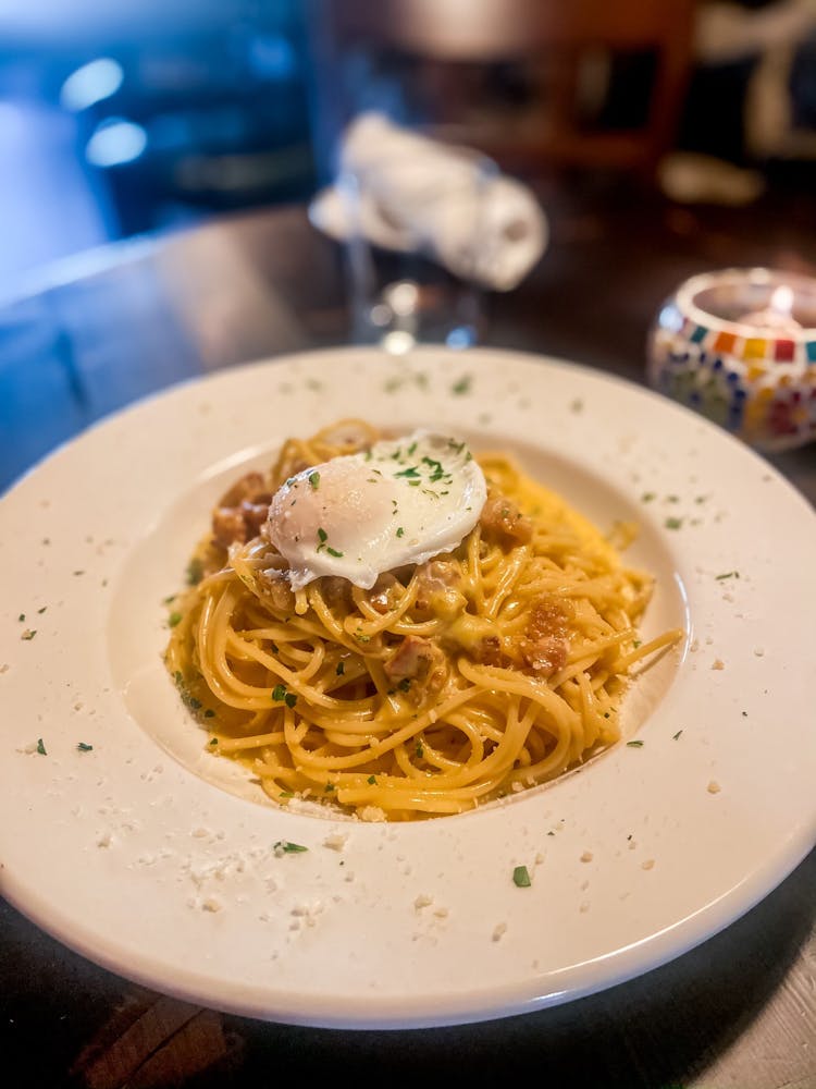 a plate of food on a table