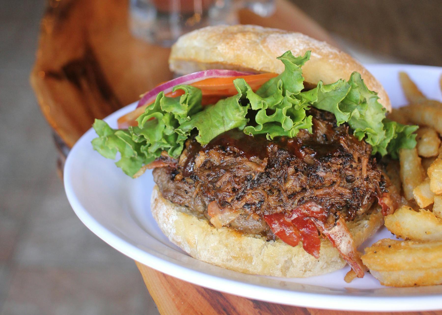 a close up of a sandwich on a plate