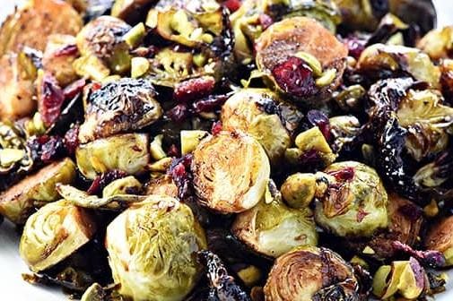 a close up of food