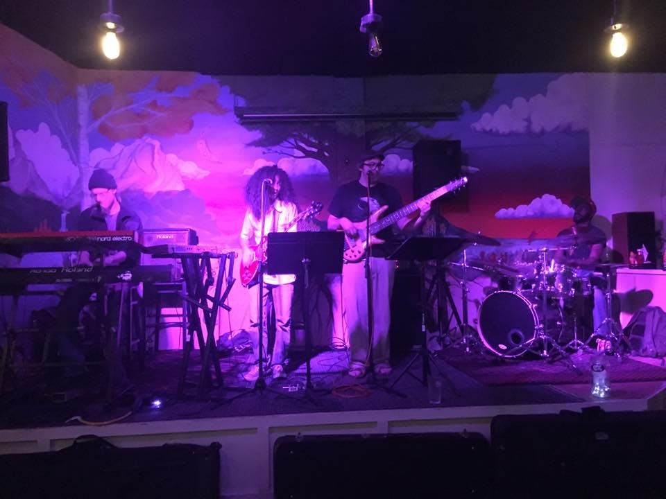 a group of people on a stage