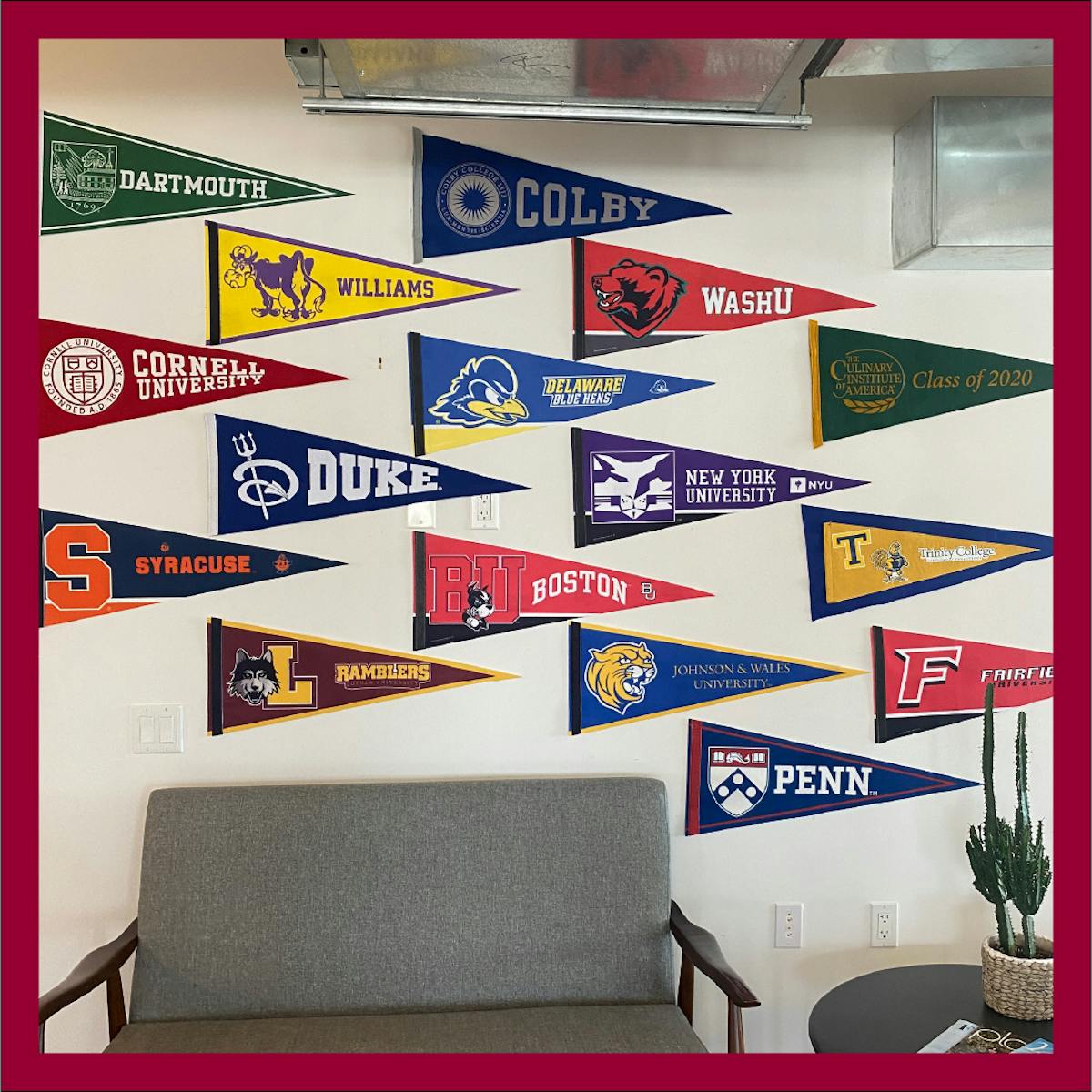 University flags