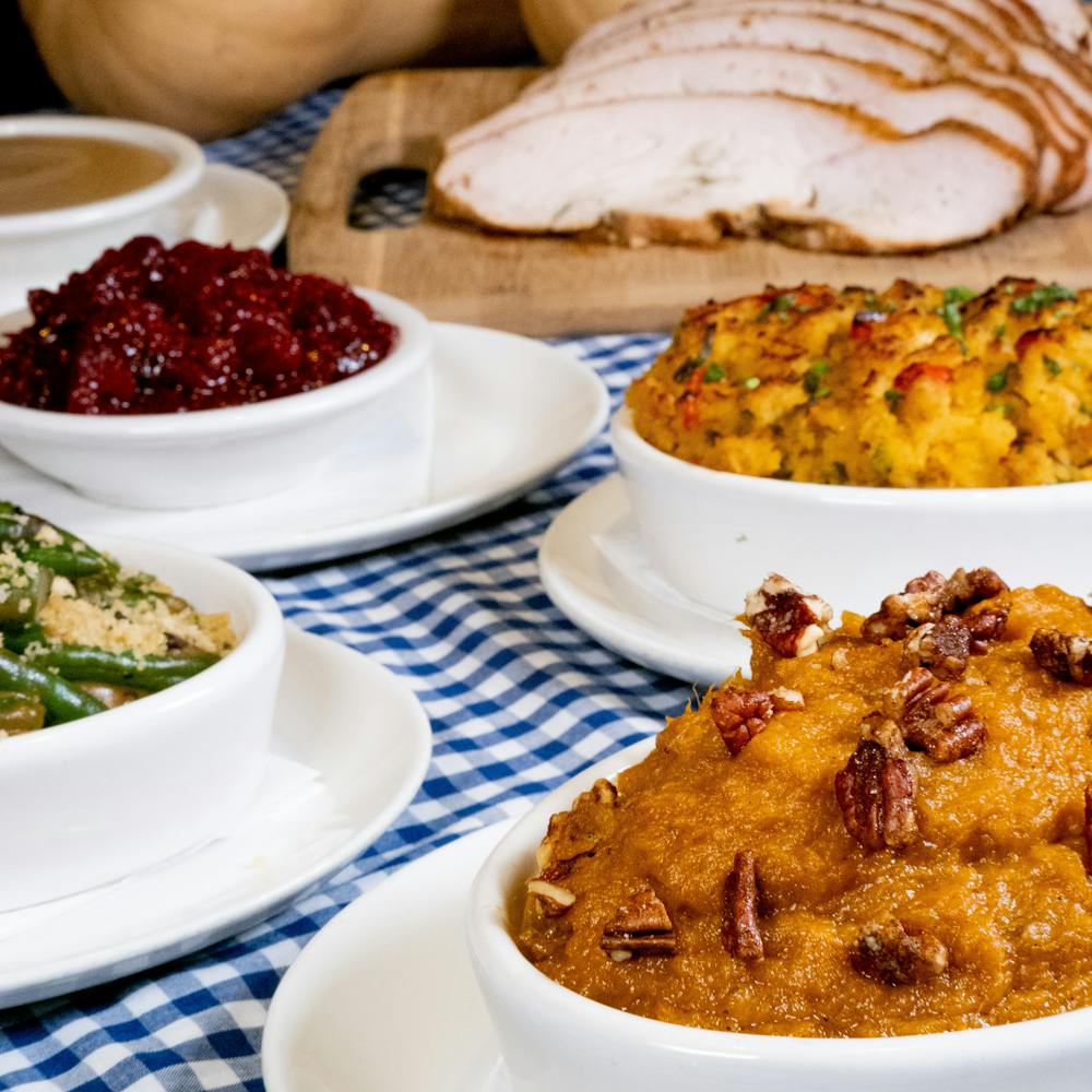 a plate of food on a table