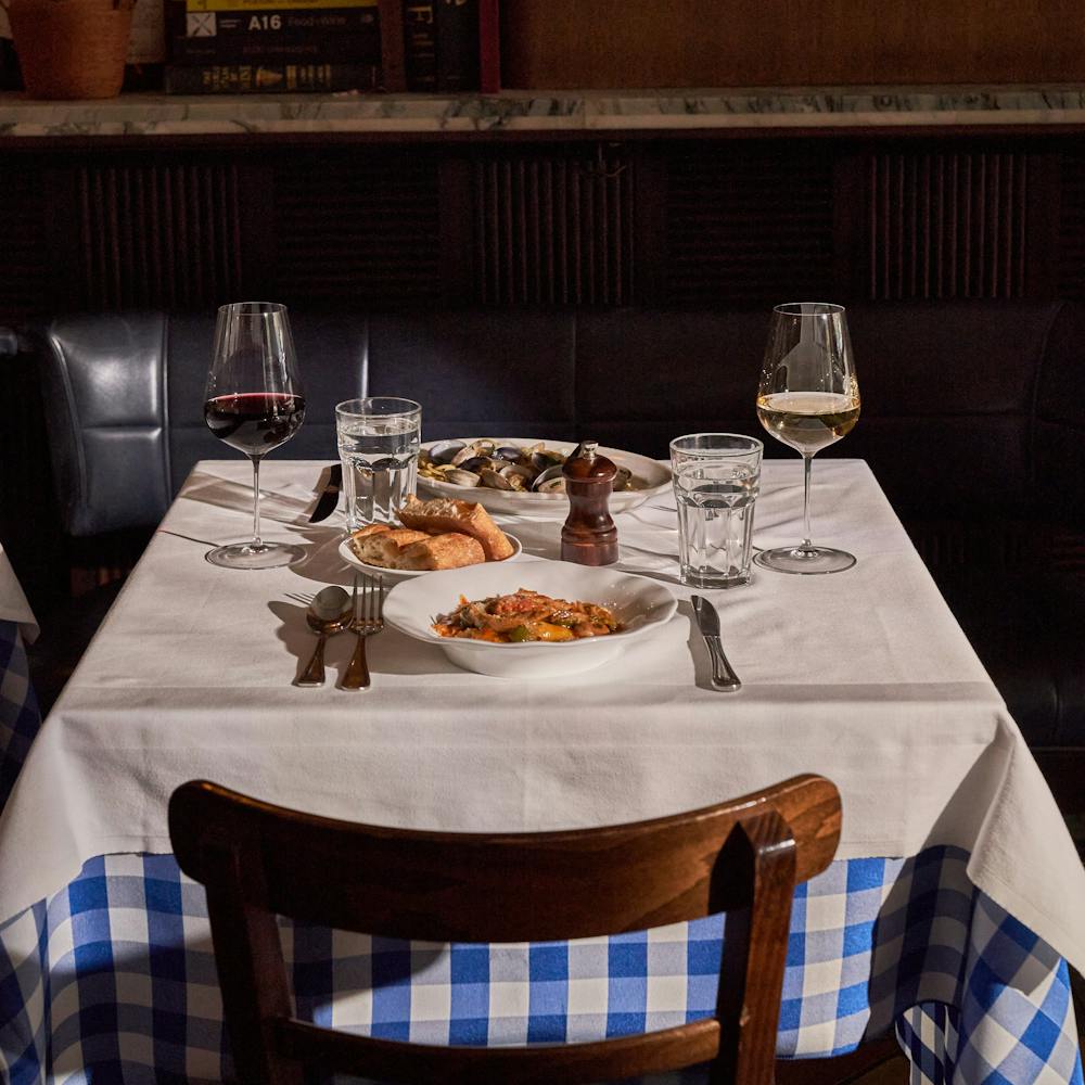 a plate of food on a table