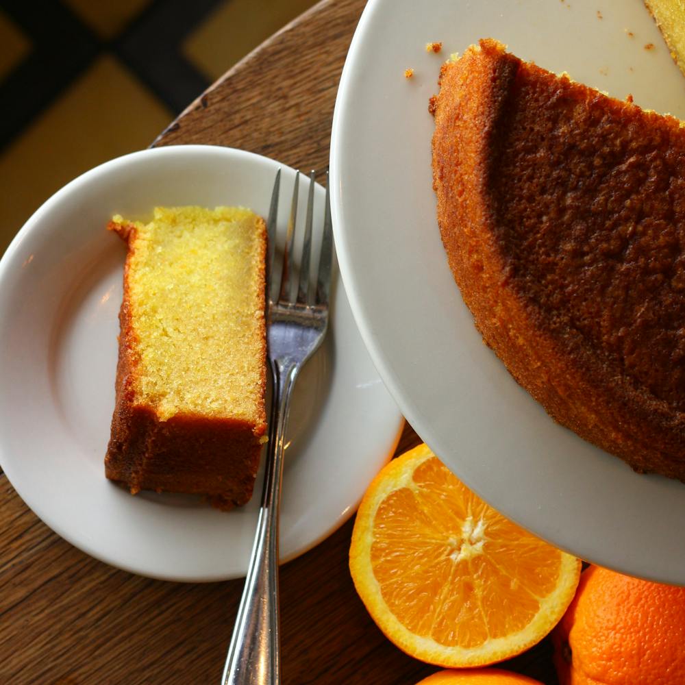 a plate of food on a table