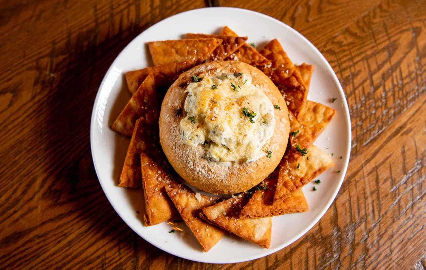 a plate of food on a table