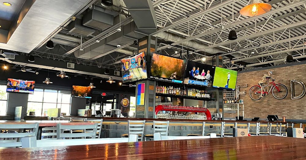 the inside of a building